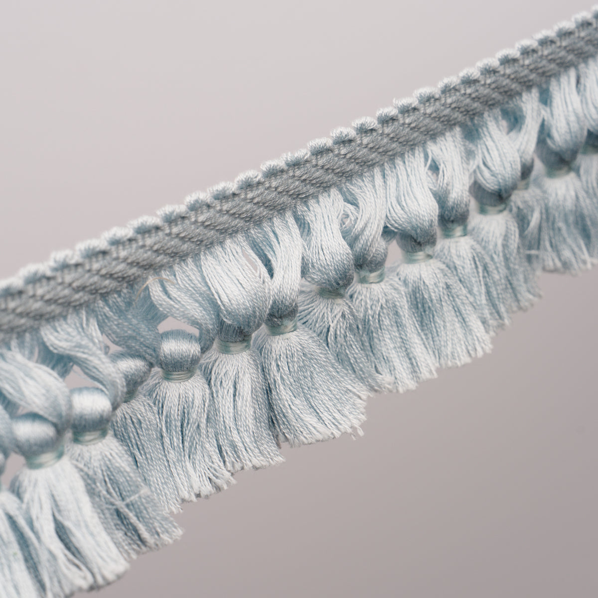Schumacher Rosalind Tassel Trim Sky Trim Sample 85682