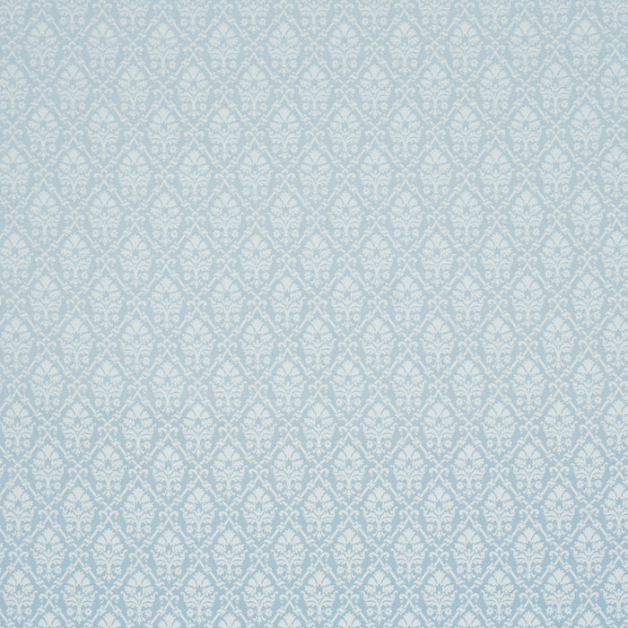 Schumacher Grant Damask Robin'S Egg Fabric Sample 85722