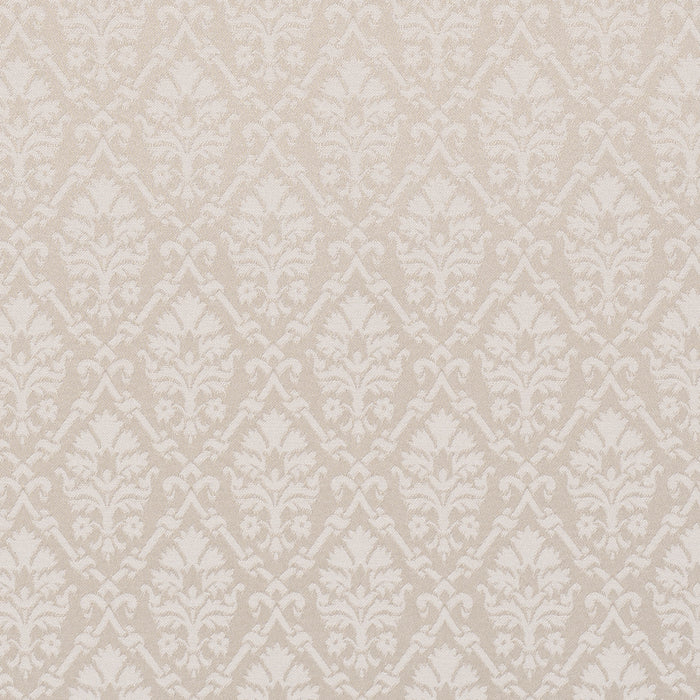 Schumacher Grant Damask Ivory Fabric 85723