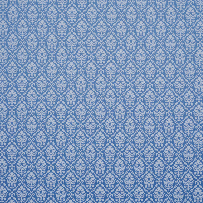 Schumacher Grant Damask Cobalt Fabric Sample 85724