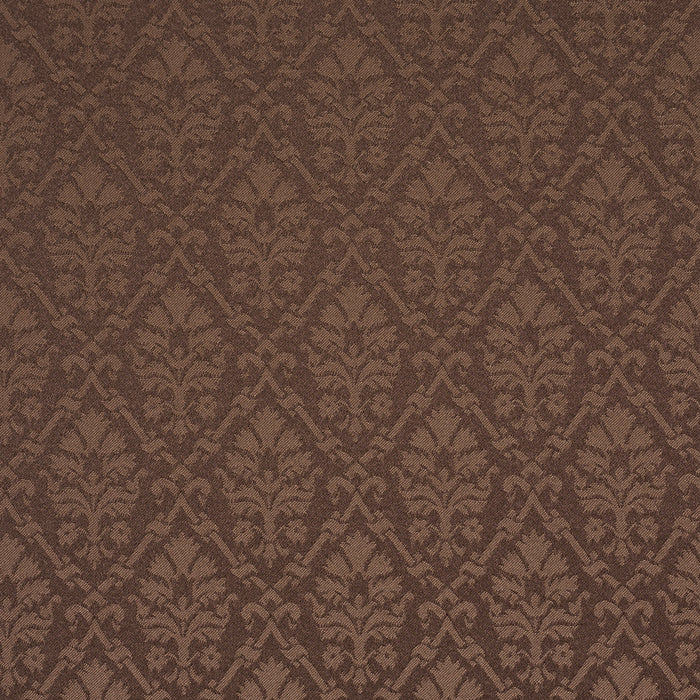 Schumacher Grant Damask Brown Fabric 85725