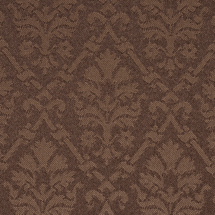 Schumacher Grant Damask Brown Fabric 85725