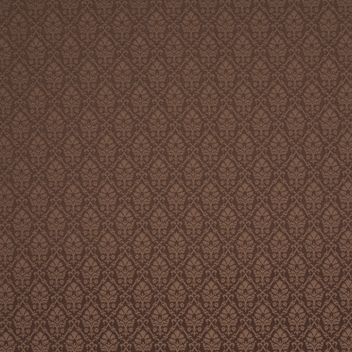 Schumacher Grant Damask Brown Fabric Sample 85725
