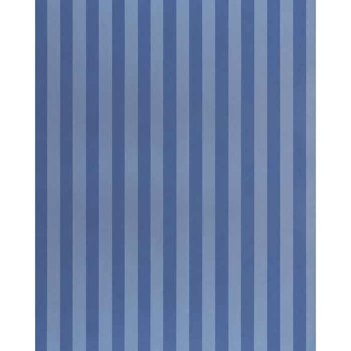 Schumacher Roosevelt Awning Stripe Cobalt Fabric Sample 85741