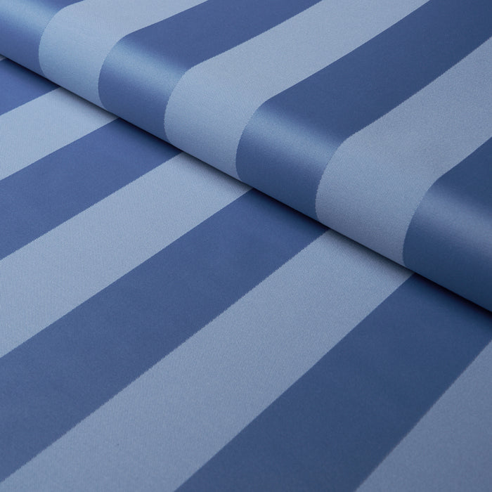 Schumacher Roosevelt Awning Stripe Cobalt Fabric 85741