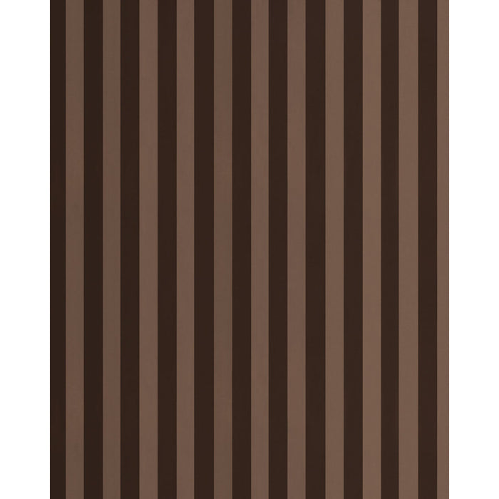 Schumacher Roosevelt Awning Stripe Brown Fabric 85743