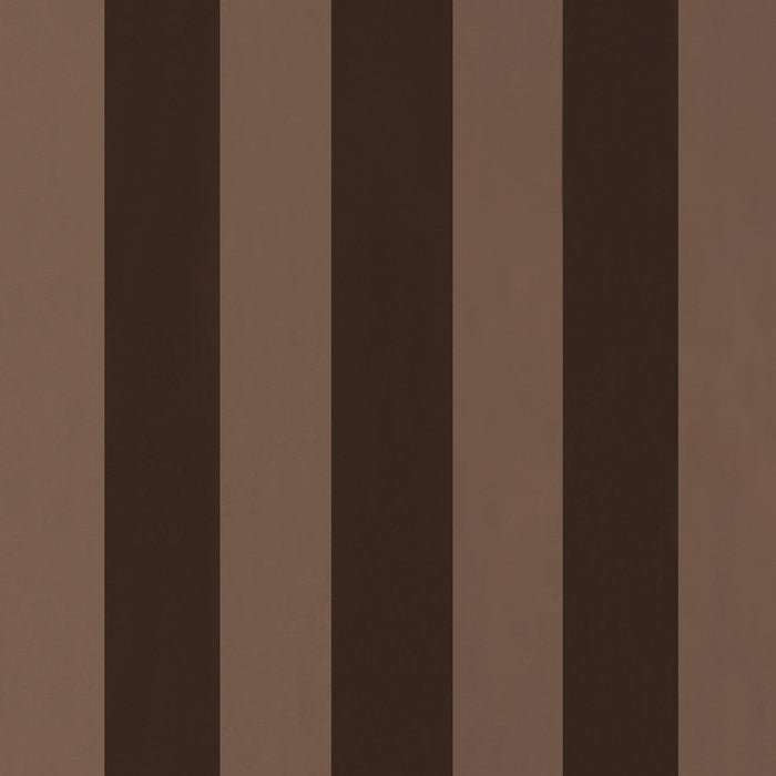 Schumacher Roosevelt Awning Stripe Brown Fabric 85743