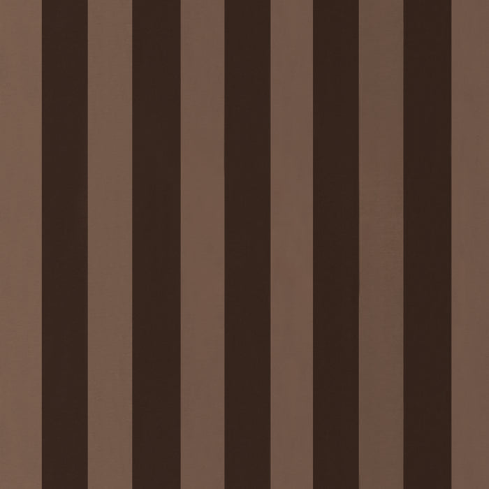 Schumacher Roosevelt Awning Stripe Brown Fabric 85743