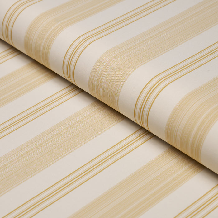 Schumacher Jefferson Tented Stripe Yellow Fabric 85754