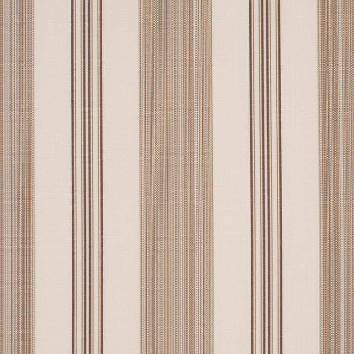 Schumacher Jefferson Tented Stripe Brown Fabric 85755