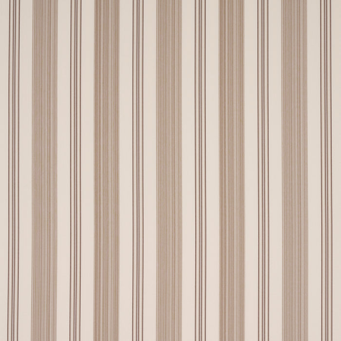 Schumacher Jefferson Tented Stripe Brown Fabric 85755