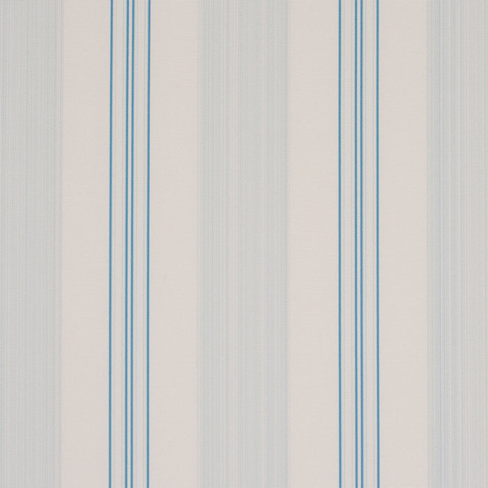 Schumacher Jefferson Tented Stripe Robin'S Egg Fabric 85756