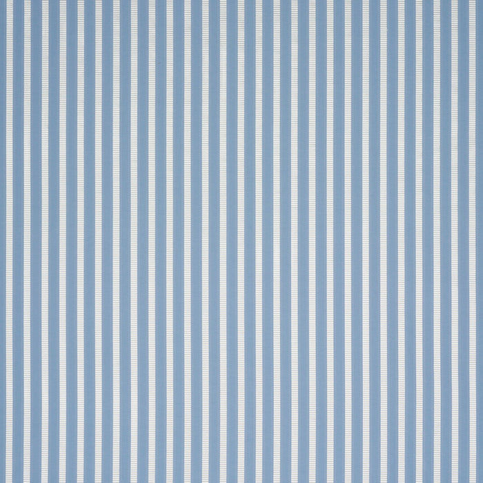 Schumacher Lincoln Small Stripe Blue Fabric Sample 85760