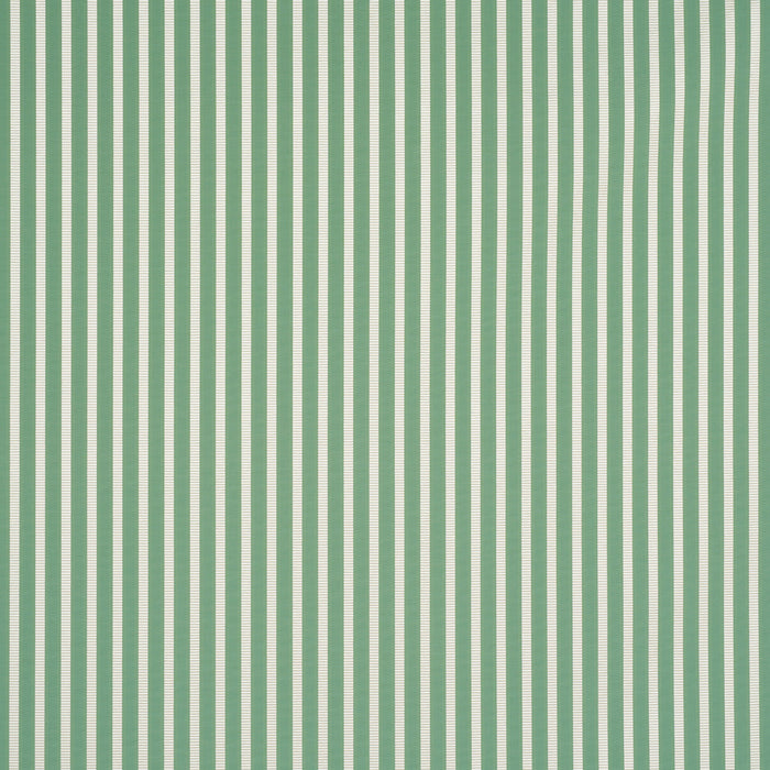 Schumacher Lincoln Small Stripe Green Fabric Sample 85762