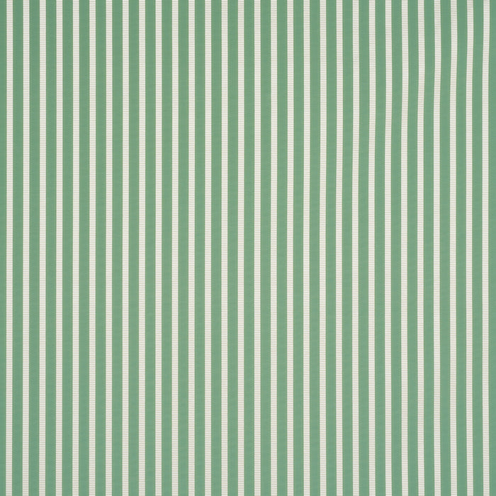 Schumacher Lincoln Small Stripe Green Fabric 85762