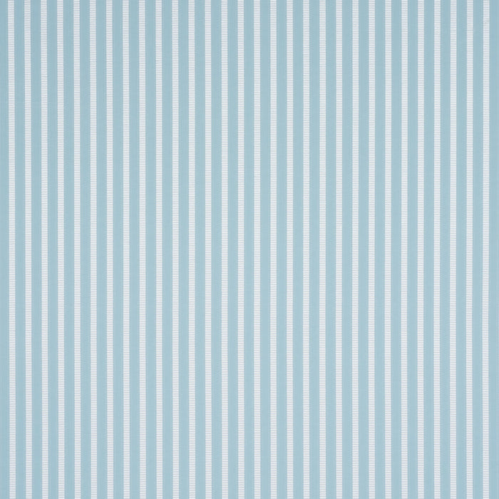 Schumacher Lincoln Small Stripe Robin'S Egg Fabric Sample 85763