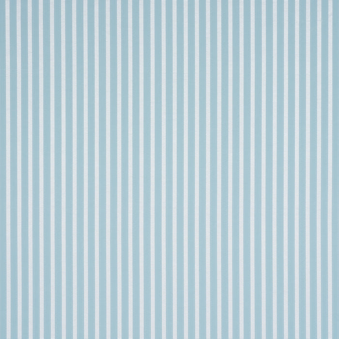 Schumacher Lincoln Small Stripe Robin'S Egg Fabric Sample 85763
