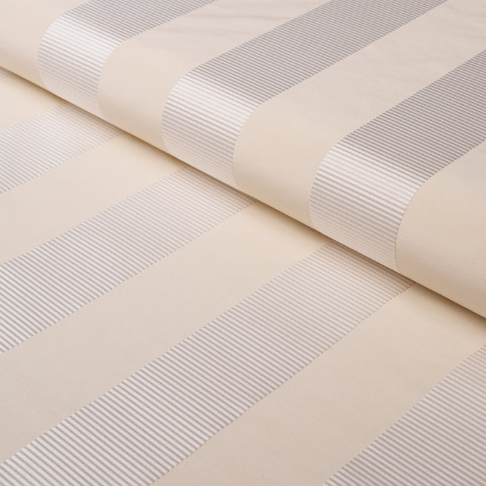 Schumacher Madison Wide Stripe Ivory Fabric Sample 85771