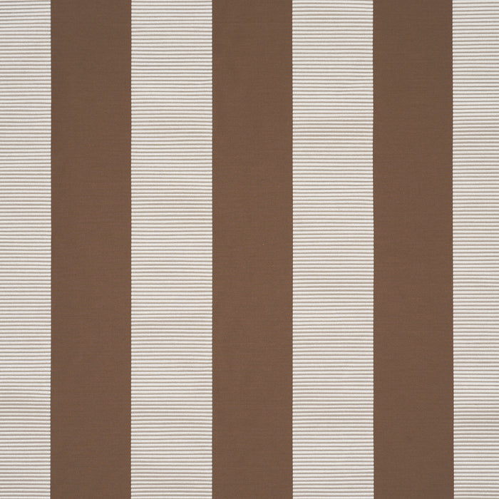 Schumacher Madison Wide Stripe Brown Fabric 85773