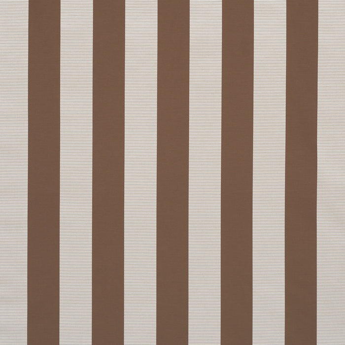 Schumacher Madison Wide Stripe Brown Fabric Sample 85773