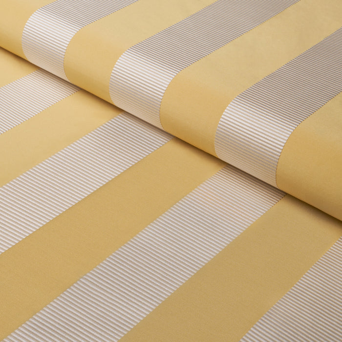 Schumacher Madison Wide Stripe Yellow Fabric 85775