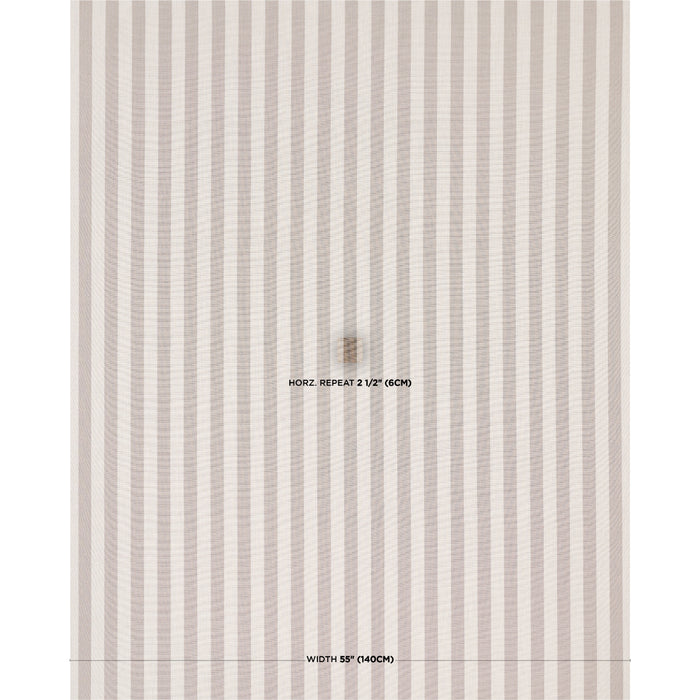Schumacher Hanson Indoor/Outdoor Stripe Flax Fabric Sample 85801
