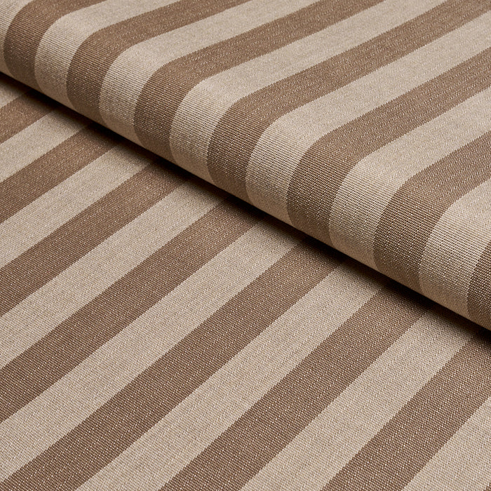 Schumacher Hanson Indoor/Outdoor Stripe Flax Fabric Sample 85801