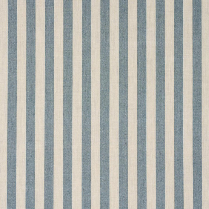 Schumacher Hanson Indoor/Outdoor Stripe Teal Fabric 85802