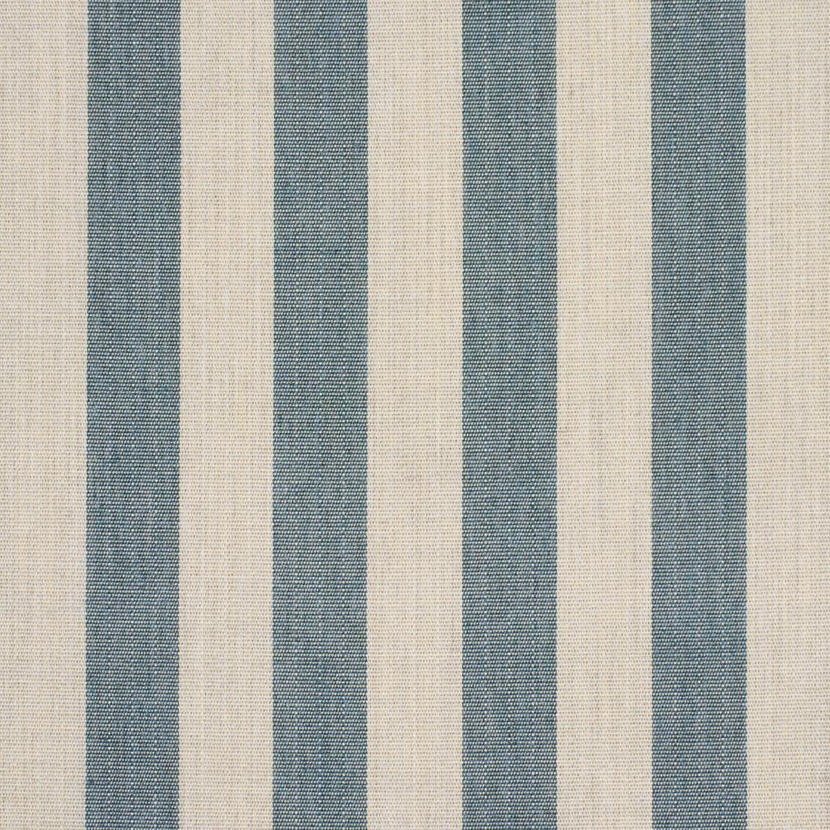 Schumacher Hanson Indoor/Outdoor Stripe Teal Fabric 85802