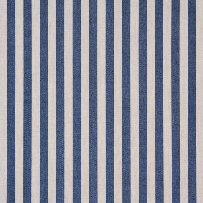 Schumacher Hanson Indoor/Outdoor Stripe Navy Fabric 85803
