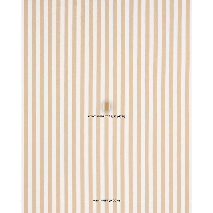 Schumacher Hanson Indoor/Outdoor Stripe Marigold Fabric 85806