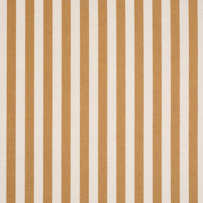 Schumacher Hanson Indoor/Outdoor Stripe Marigold Fabric 85806