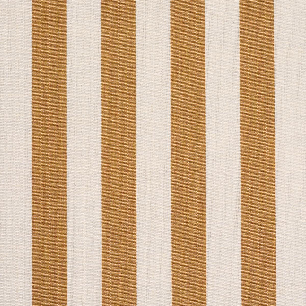 Schumacher Hanson Indoor/Outdoor Stripe Marigold Fabric 85806
