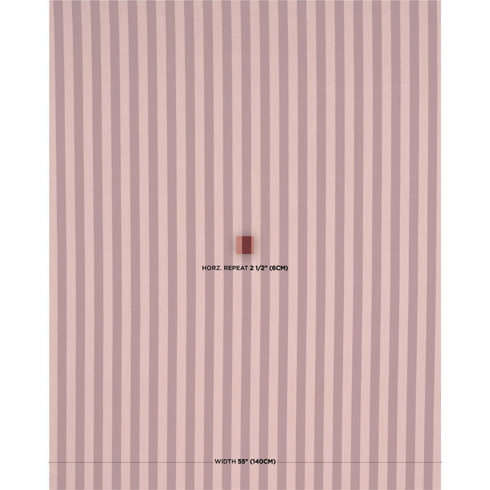 Schumacher Hanson Indoor/Outdoor Stripe Raspberry Fabric 85807
