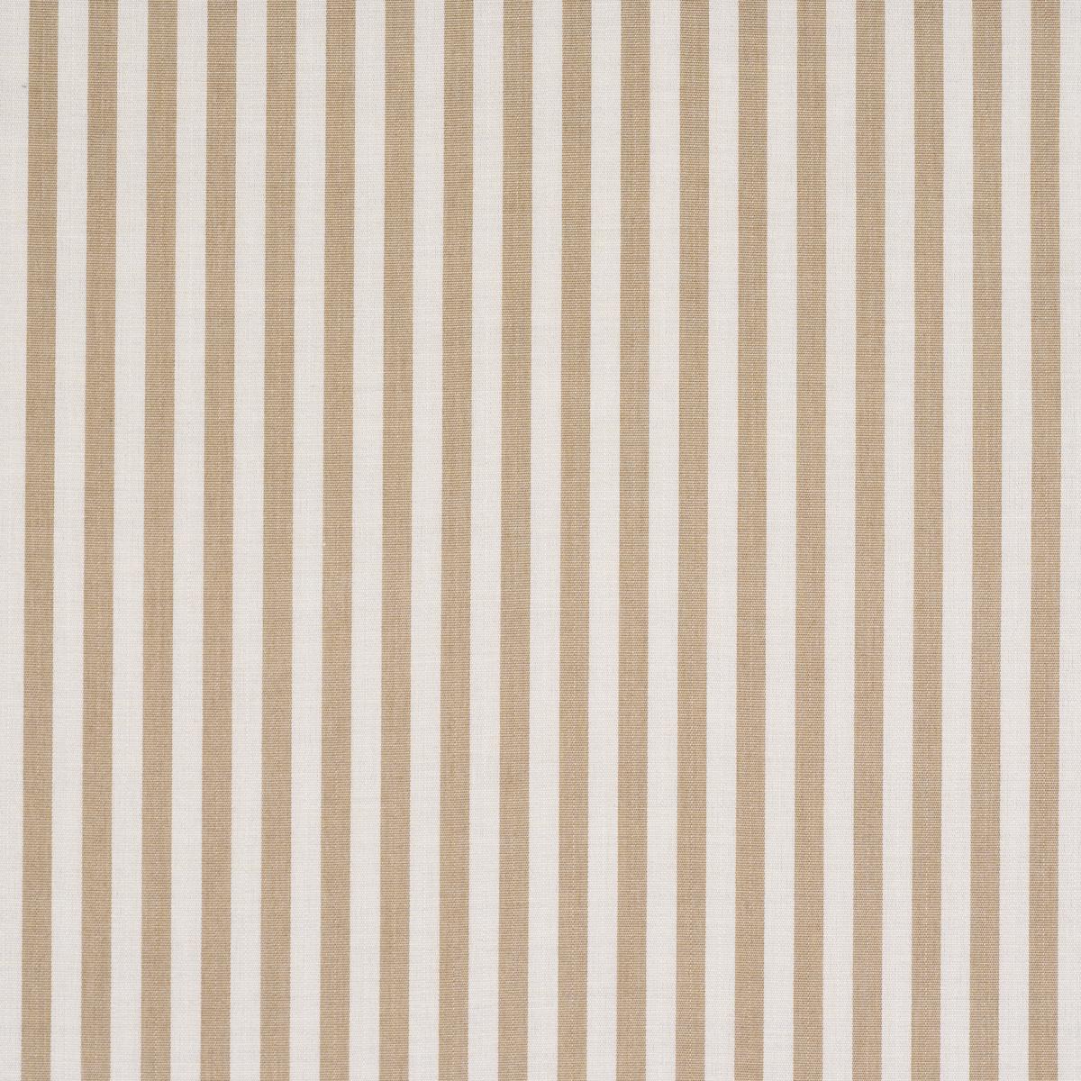 Schumacher Hanson Indoor/Outdoor Stripe Narrow Sand Fabric 85810