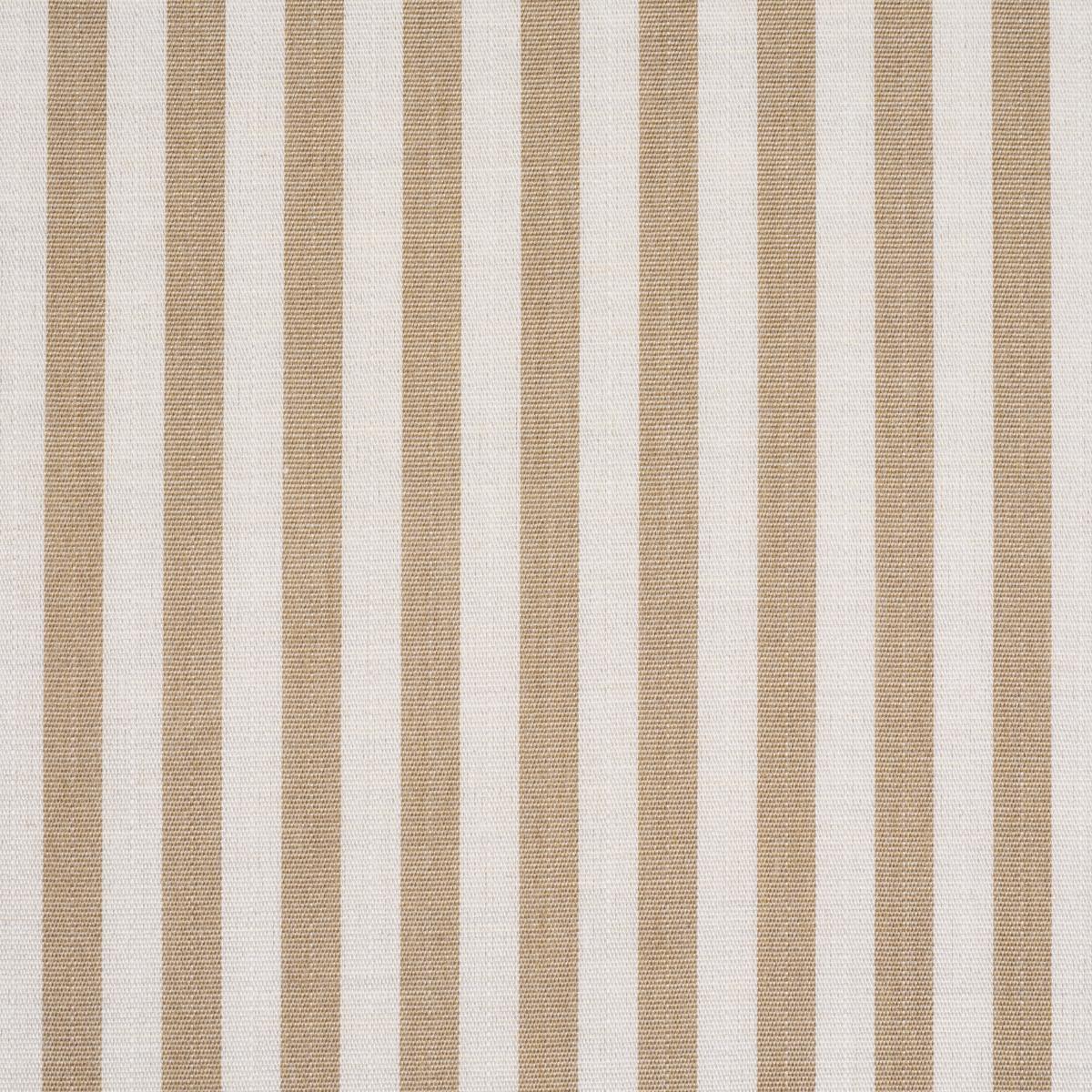 Schumacher Hanson Indoor/Outdoor Stripe Narrow Sand Fabric 85810