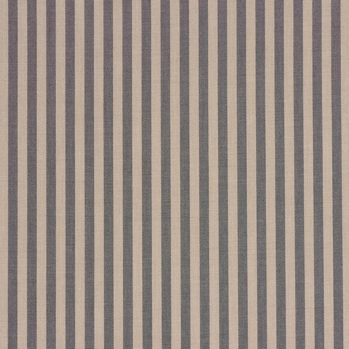 Schumacher Hanson Indoor/Outdoor Stripe Narrow Carbon Fabric 85812