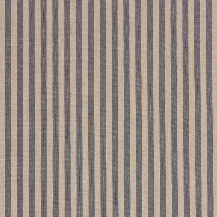 Schumacher Hanson Indoor/Outdoor Stripe Narrow Carbon Fabric Sample 85812