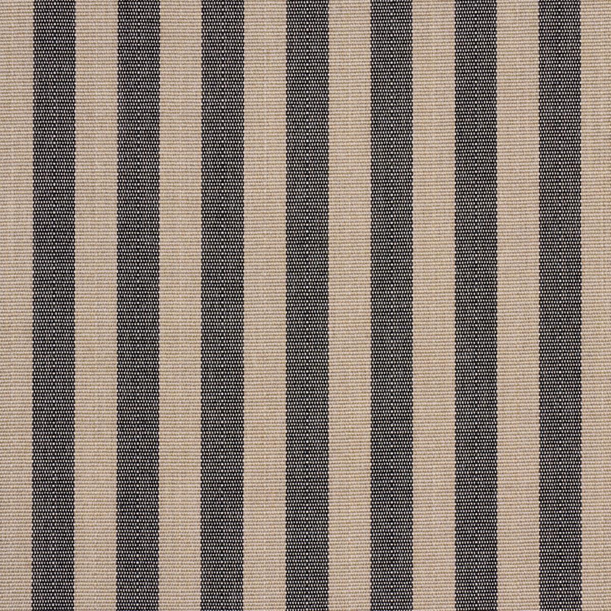 Schumacher Hanson Indoor/Outdoor Stripe Narrow Carbon Fabric 85812
