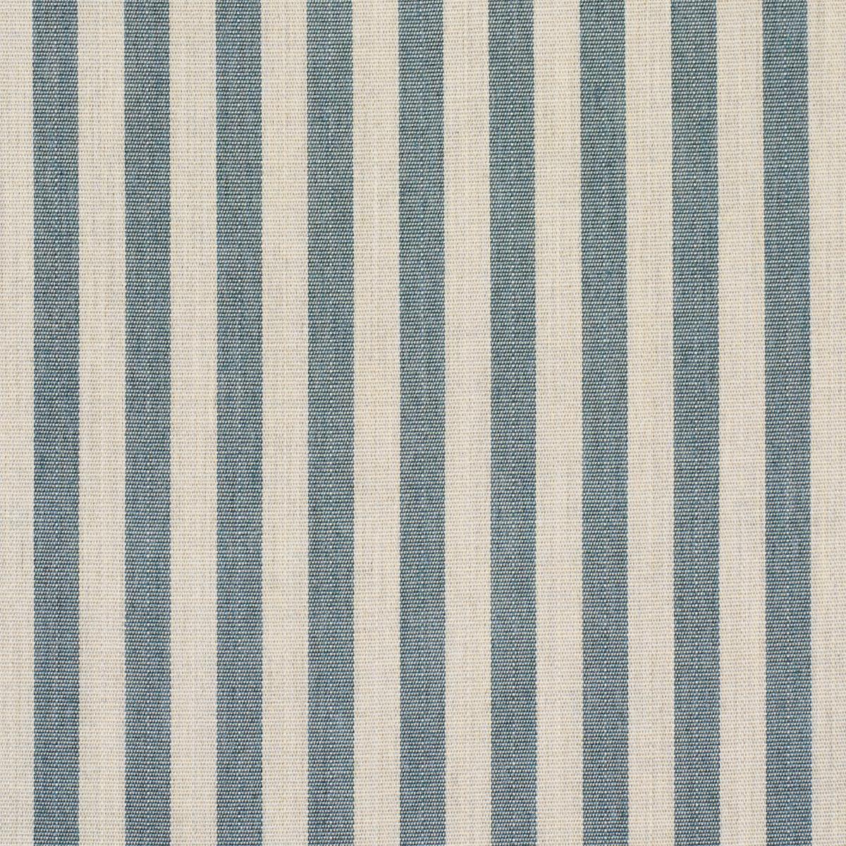 Schumacher Hanson Indoor/Outdoor Stripe Narrow Teal Fabric 85813