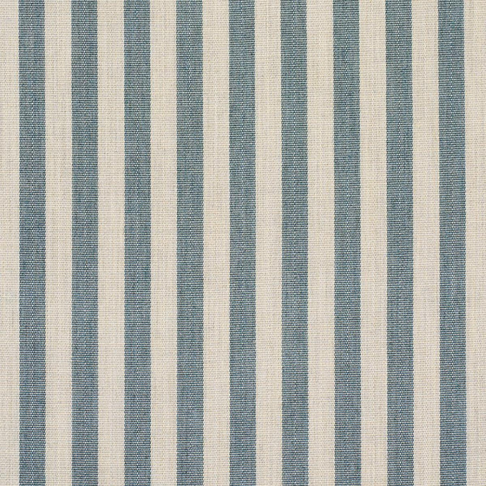 Schumacher Hanson Indoor/Outdoor Stripe Narrow Teal Fabric 85813