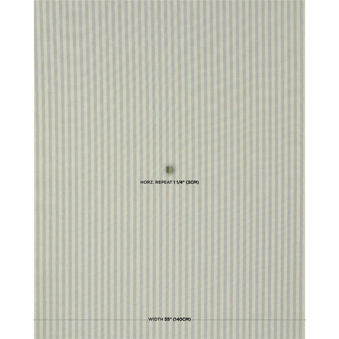 Schumacher Hanson Indoor/Outdoor Stripe Narrow Green Fabric 85815
