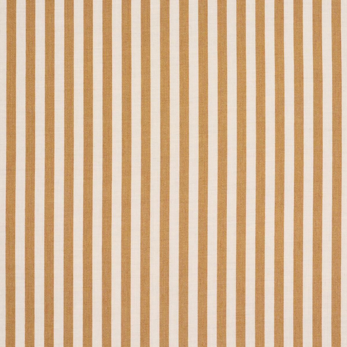 Schumacher Hanson Indoor/Outdoor Stripe Narrow Marigold Fabric 85816