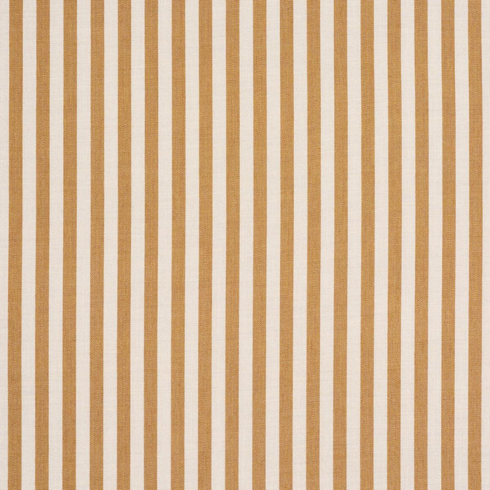 Schumacher Hanson Indoor/Outdoor Stripe Narrow Marigold Fabric 85816