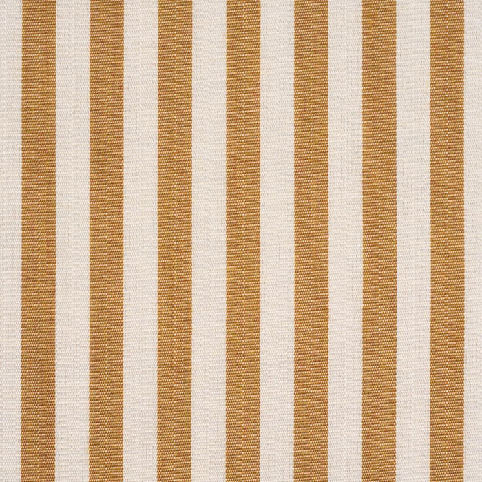Schumacher Hanson Indoor/Outdoor Stripe Narrow Marigold Fabric 85816