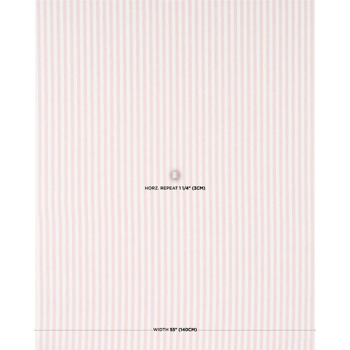 Schumacher Hanson Indoor/Outdoor Stripe Narrow Pink Fabric 85817