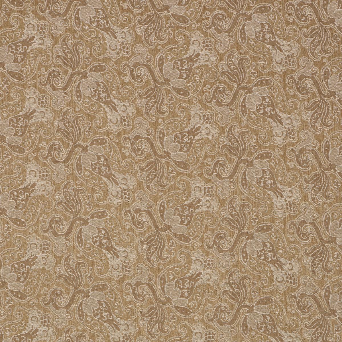 Schumacher Tulipano Caramel Fabric Sample 85830