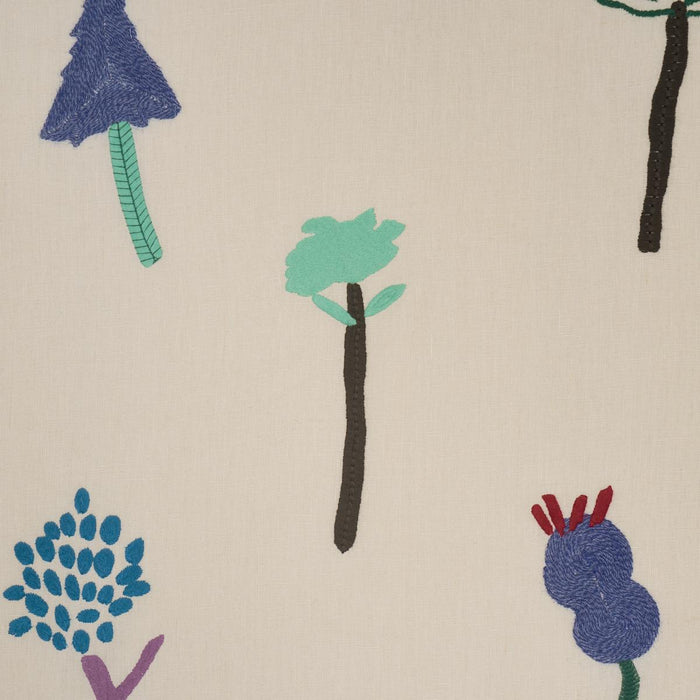 Schumacher Tropical Trees Brown Fabric 85850