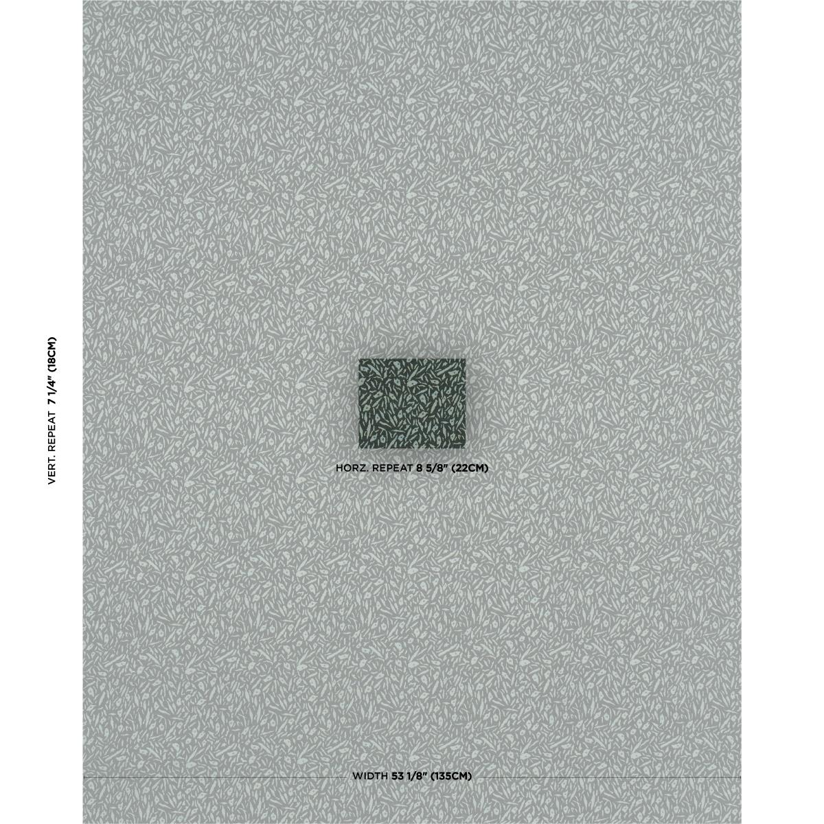 Schumacher Jungle Moss Red Fabric 85860