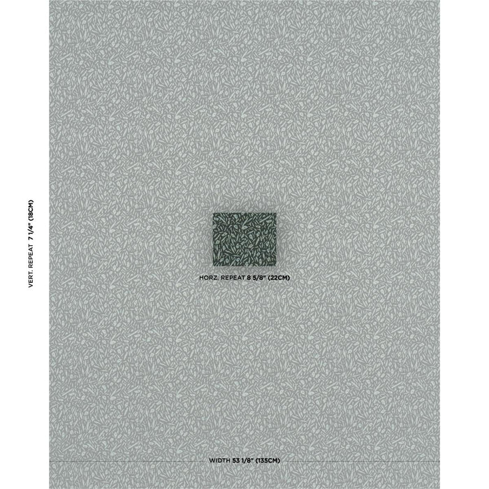 Schumacher Jungle Moss Red Fabric Sample 85860